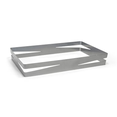 FOH BHO088SII20 Zig Zag Silver 20 x 12" Display Housing - 2 / CS
