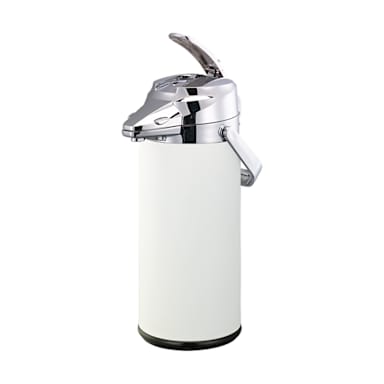 Service Ideas ENALS22SCHWH Chrome/White S/S 4-6Hr 2.2L Airpot