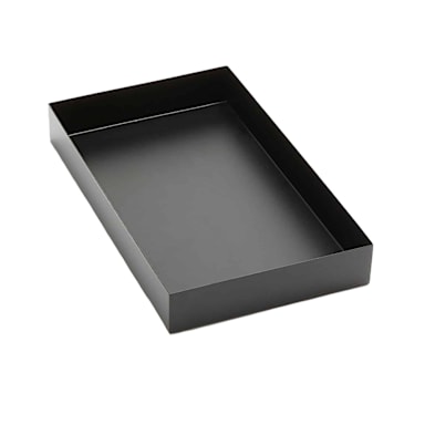 American Metalcraft MTB159 Black Twilight 15 x 9 x 2 S/S Rect. Tray