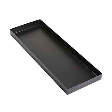 American Metalcraft MTB2910 Black Twilight 29.75 x 10.5 x 2 Rect. Tray