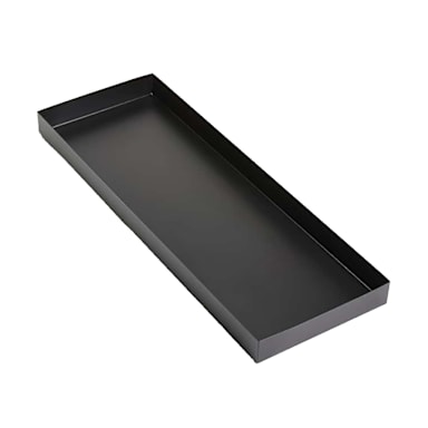 American Metalcraft MTB298 Black Twilight 29.75 x 8.5 x 2 Rect. Tray