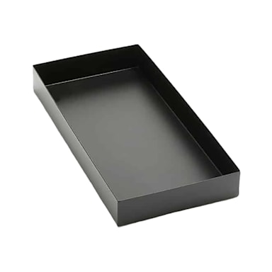 American Metalcraft SBBL Black Twilight 16.4 x 8.25 x 2 S/S Rect. Tray