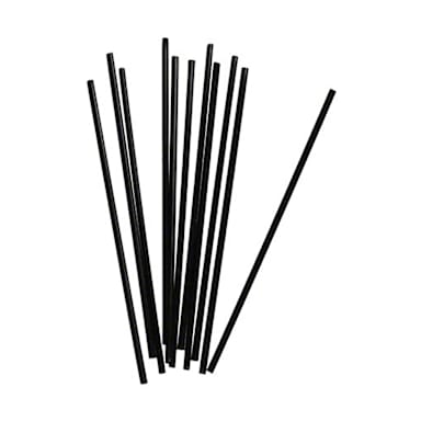Empress ECK525BK Black Unwrapped 5.25" Stir Straw - 10,000 / CS