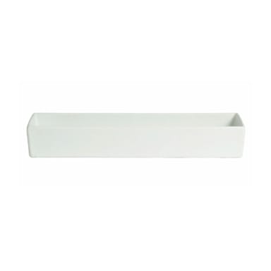 G.E.T. COMP25WW White Cast Aluminum 1.77 quart Rect Bowl