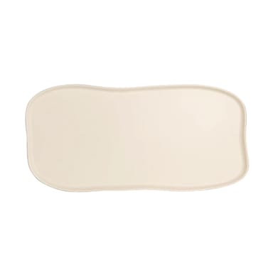 Delfin 7002DD031 Sand Shell 27 x 13 Melamine Sandwich Platter - 2 / CS