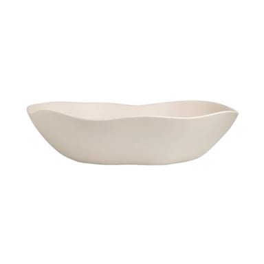 Delfin 7002DD032 Sand Shell 17 quart Melamine Salad Bowl - 2 / CS