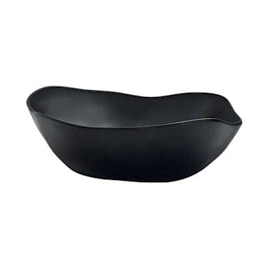 Delfin 7000DD005 Marisol Black 6.75 quart Melamine Salad Bowl - 6 / CS