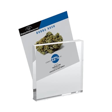 DisplayDispensary.com HVACTK66 Acrylic 6 x 6 Freestanding Card Holder