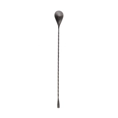 TableCraft 10558 Black Etch 18/8 S/S 12" Bar Spoon