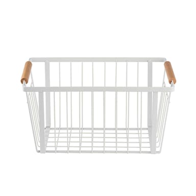 TableCraft 11785 White Powder Coated Steel 12 x 8 x 6" Basket