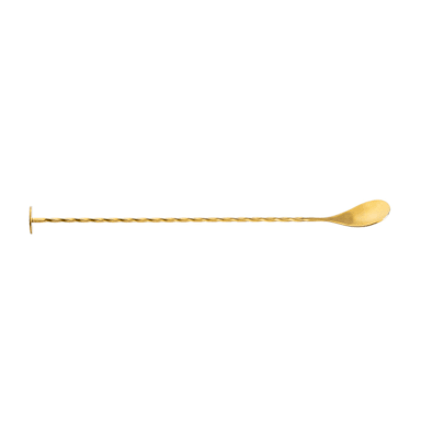 TableCraft 11816 Gold Finished S/S 10.75" Bar Spoon