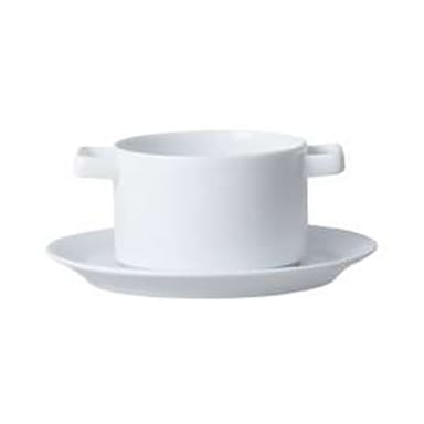 1880 Hospitality SD1282016 Luzerne Scandi White 6.25" Saucer