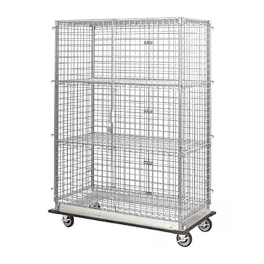 Darling Foodservice Mobile 24 x 60 x 68" 4 Shelf Security Cage
