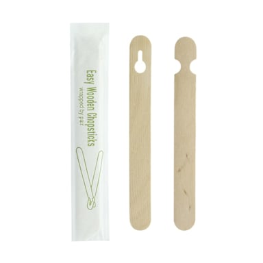 PackNWood 210STIX16 Wrapped 5.9" Wood Chopsticks - 1000 / CS