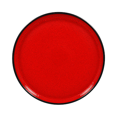 RAK Porcelain FRNOLD27R Fusion Fire Red 10.65 in. Flat Plate - 6 / CS