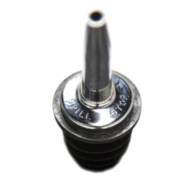 Spill-Stop 285-50 Chrome / Poly Medium Speed Liquor Pourer - Dozen