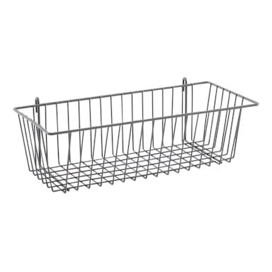 Metro H210K4 Gray 17.38" x 7.5" x 5" Storage Basket