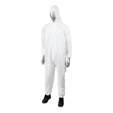 Tradex Holdings MPCVXLHE White XL Microporous Coverall