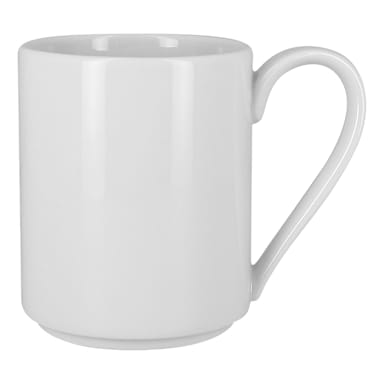 RAK Porcelain ASSM36 Polaris Access White 12.15 ounce Mug