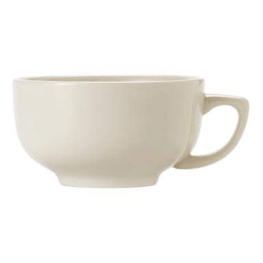 Libbey - Formerly World Tableware 740-901-014 Porcelana Cream White 14 oz. Cup