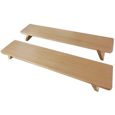 Darling Foodservice 2 Piece Wooden Tray Set