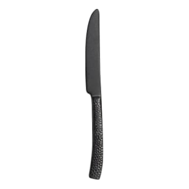 Varick 5736SX045 Malcolm Hammered Black 7-1/4 in. Butter Knife - Dozen