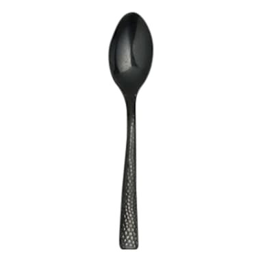 Varick 5736SX001 Malcolm Hammered Black 6-1/8" Teaspoon - Dozen