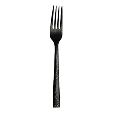 Varick 5736SX021 Malcolm Hammered Black 8" Dinner Fork - Dozen