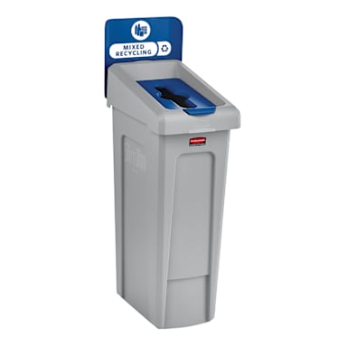 Rubbermaid 2185055 Slim Jim 23 Gallon Mixed Recycling Container