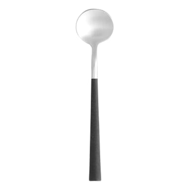 Costa Nova C20303-BLK Mito Black Cable 4.63" Coffee Spoon - Dozen