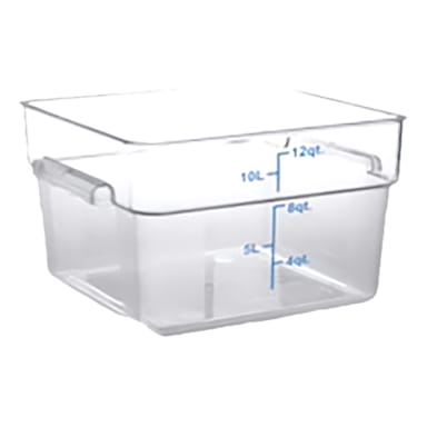 Darling Foodservice Clear Square 12 quart Storage Container