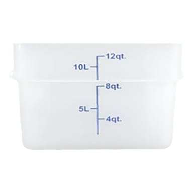 Darling Foodservice Translucent Square 12 quart Storage Container