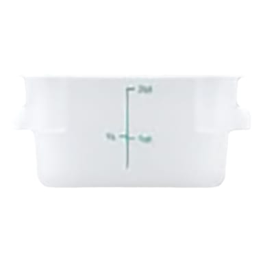 Darling Foodservice Translucent Square 2 quart Storage Container