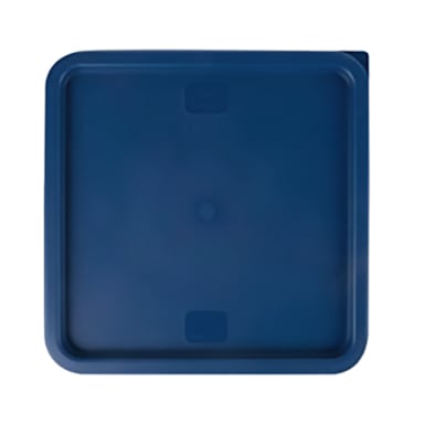 Darling Foodservice Polyethylene Blue Square 12/18/22 qt Container Lid