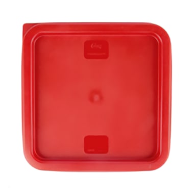 Darling Foodservice Red Polyethylene Square 6&8 quart Container Lid