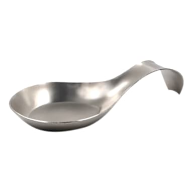 Darling Foodservice Brushed S/S 8 x 3-7/8 x 1-5/8" Spoon Rest