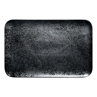 RAK Porcelain KRAURX33 Karbon Black 13 x 10-5/8" Plate - 6 / CS