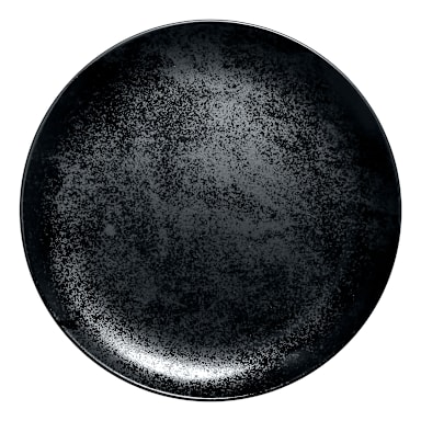 RAK Porcelain KRNNPR31 Karbon Black 12-1/4" Flat Plate - 6 / CS