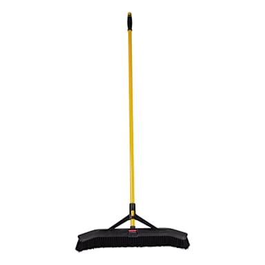 Rubbermaid 2186280 Maximizer Black Polypropylene Fill 24 in Push Broom