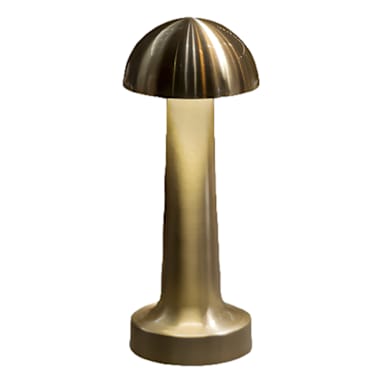 The Amazing Flameless Candle 860208-02 Gold Theia Dome Touch Lamp