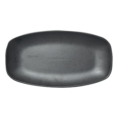 Int'l Tableware AL-14-CS Alloy Carbon Black 14 x 7.5 Deep Platter