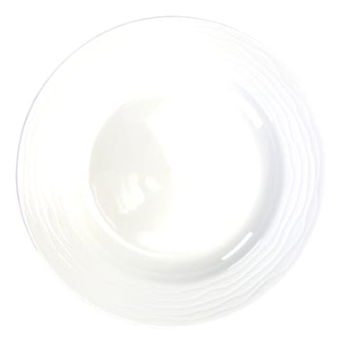 Int'l Tableware WA-120 Wave Bright White 11.5 in. Pasta Bowl