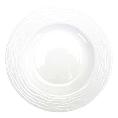 Int'l Tableware WA-3 Wave Bright White 12 ounce Soup Bowl