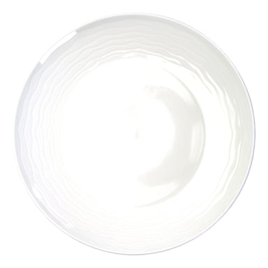 Int'l Tableware WA-54 Wave Bright White 11.25 in. Deep Plate