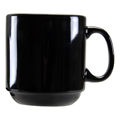 Int'l Tableware 9696-05 Torino Matte Black Stak 11 ounce Mug