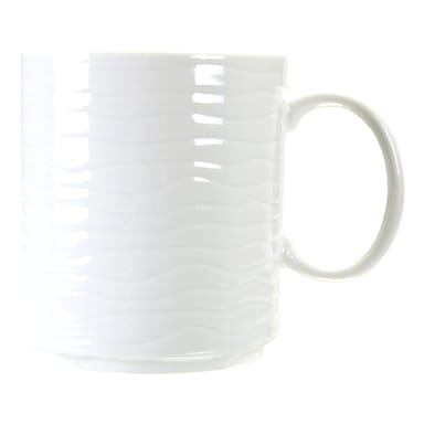 Int'l Tableware WA-68 Wave Bright White Porcelain 12 oz. Mug