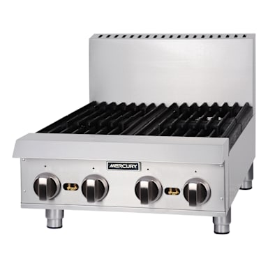 Mercury MH-24-M S/S 4-Burner 24" Gas Hot Plate