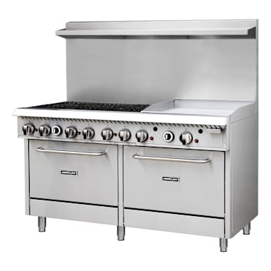 Mercury M60S-6M-24F-H S/S 6-Burner 60" Gas Range