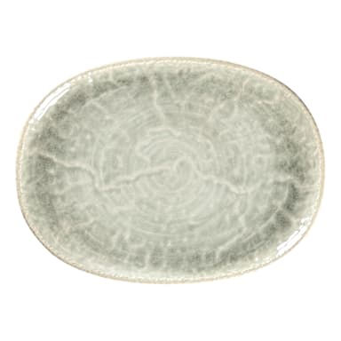 RAK Porcelain KSOP28CL Krush Celadon 11 x 8 in. Oval Platter - 6 / CS