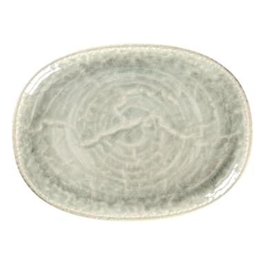 RAK Porcelain KSOP25CL Krush Celadon 9.85 x 7.3 Oval Platter